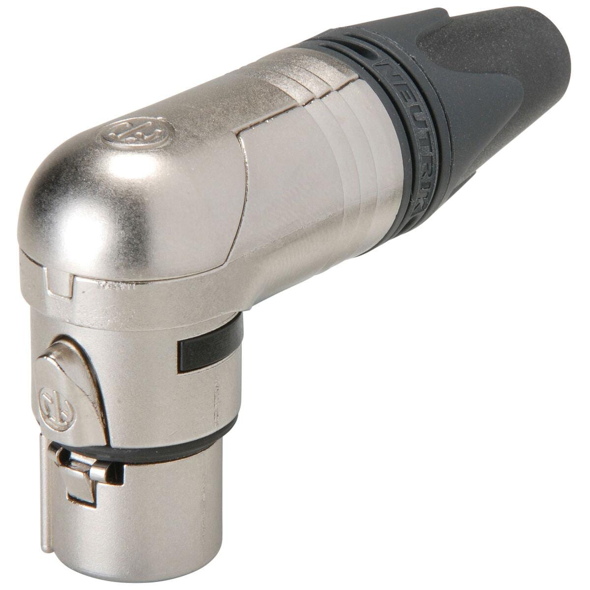 Neutrik NC3FRX XLR Connector 90 Degree Right Angle Female Nickel